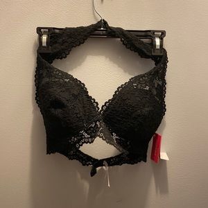 Black Xhilaration/Target Halter Bralette NWT